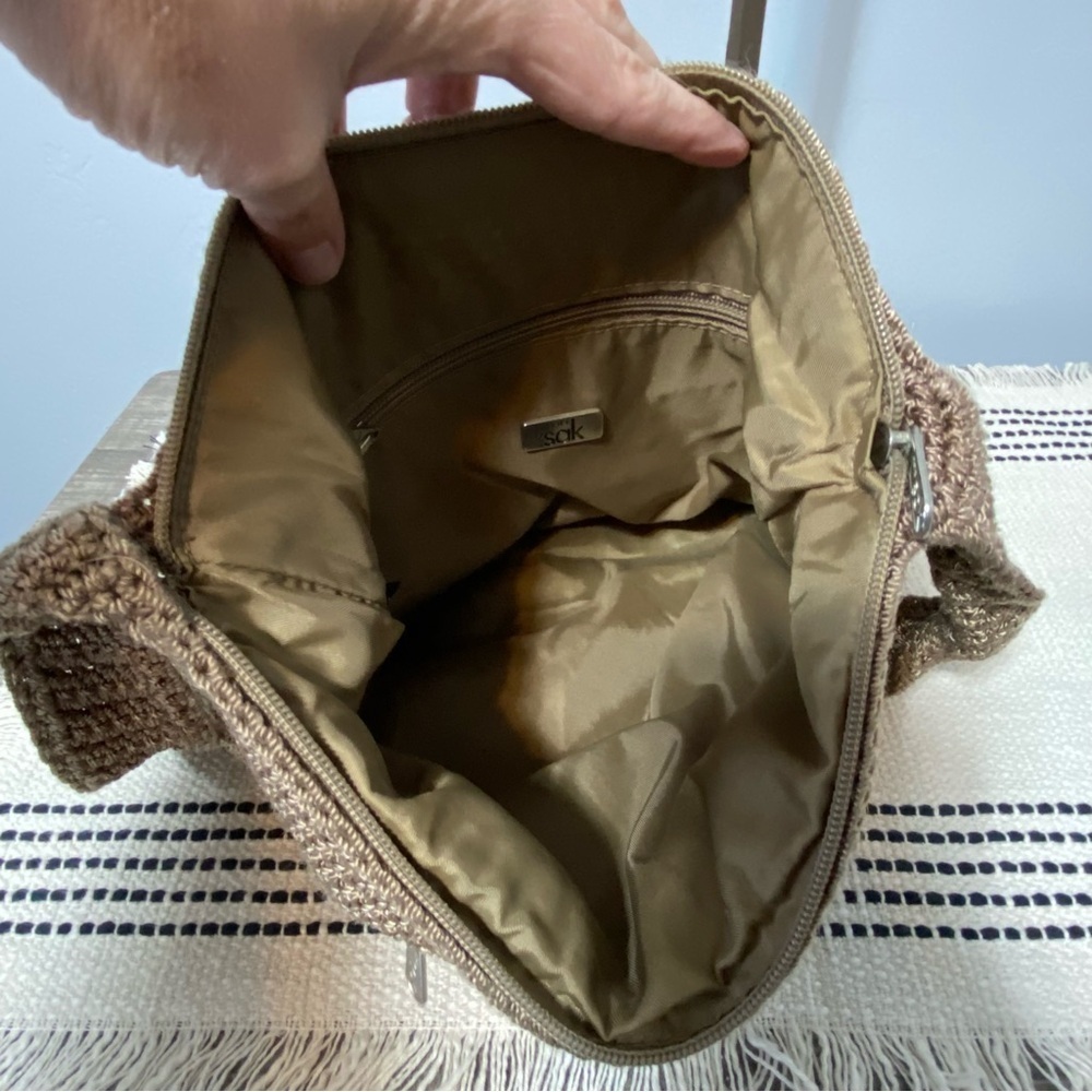 THE SAK / Tan Woven Shoulder Purse - Picture 5 of 13